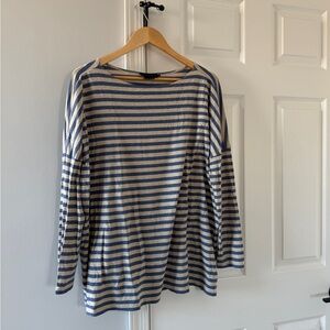 Hatch Maternity: The perfect striped long sleeve tee, Size 3 (Large)
